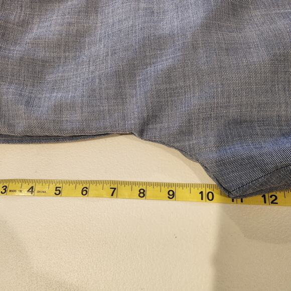 Talbots Womens Blue Tailored Sharkskin Blazer Bootcut Pants Suit Size 12/14 - Picture 13 of 16